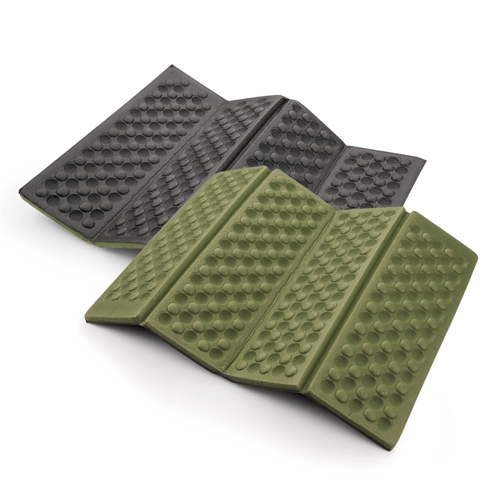 AceCamp 3940 Portable Lightweight Mini Waterproof Folding Mat, Foam Sitting Pad for Outdoor Activities, Foldable Kneeling and Seat Cushion for Comfort, Red