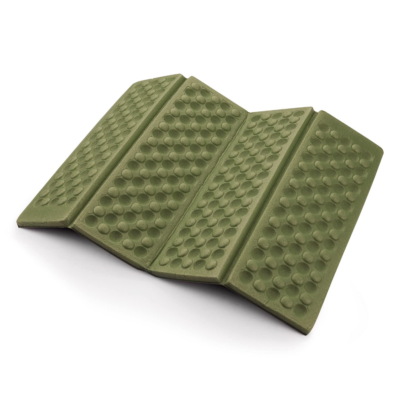 AceCamp 3940 Portable Lightweight Mini Waterproof Folding Mat, Foam Sitting Pad for Outdoor Activities, Foldable Kneeling and Seat Cushion for Comfort, Red